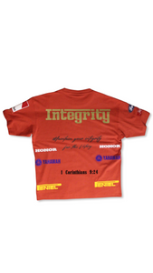 INTEGRITY Oversized Ruby Red T-shirt